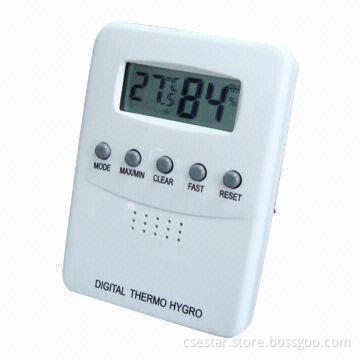 Room Digital Thermometer Hygrometer, Max-min temperature&humidity memory function